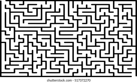 Abstract vector labyrinth of medium complexity