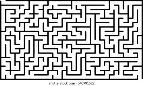 Abstract vector labyrinth of medium complexity