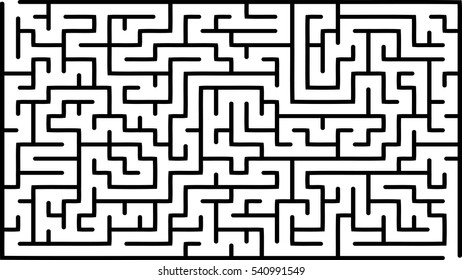 Abstract vector labyrinth of medium complexity