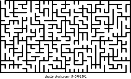 Abstract vector labyrinth of medium complexity
