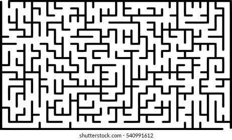 Abstract vector labyrinth of medium complexity