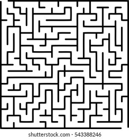 Abstract vector labyrinth of medium complexity