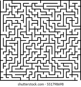 Abstract vector labyrinth of medium complexity
