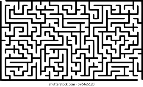 Abstract vector labyrinth of medium complexity