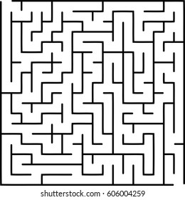 Abstract vector labyrinth of medium complexity