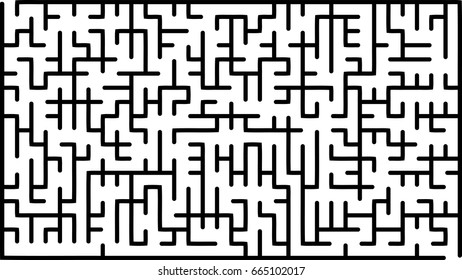 Abstract vector labyrinth of medium complexity
