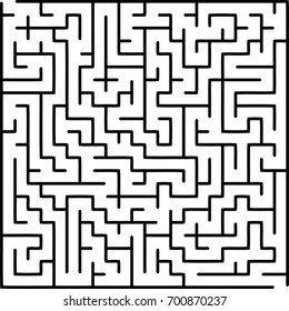 Abstract vector labyrinth of medium complexity