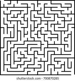Abstract vector labyrinth of medium complexity