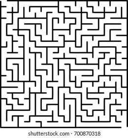 Abstract vector labyrinth of medium complexity