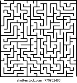 Abstract vector labyrinth of medium complexity