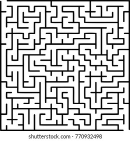 Abstract vector labyrinth of medium complexity