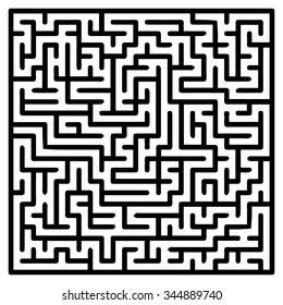 Abstract vector labyrinth. Transportation / Logistics Abstract Background Concept. Business Path Concept. Vector Illustration.