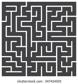 Abstract vector labyrinth. Transportation / Logistics Abstract Background Concept. Business Path Concept. Vector Illustration.