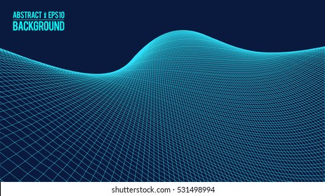 Abstract vector landscape background