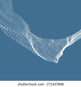 Abstract vector landscape background. 3d technology vector illustration. Can be used for banner, flyer, book cover, poster, web banners. 