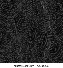 Abstract vector landscape background. 3d technology vector illustration. 