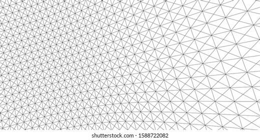 Abstract vector landscape background. Cyberspace grid. 3d technology vector illustration. Architectural drawing. Geometric background 3d