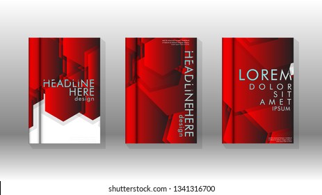 Abstract vector layout background. For brochures brochures, annual magazine vector templates etc. Modern design of hexagon patterns in eps 10