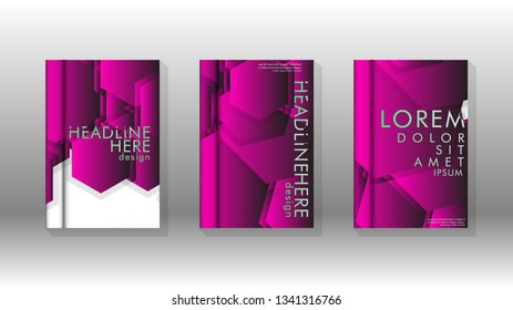 Abstract vector layout background. For brochures, annual, magazine, vector templates etc. Modern design of hexagon patterns in eps 10