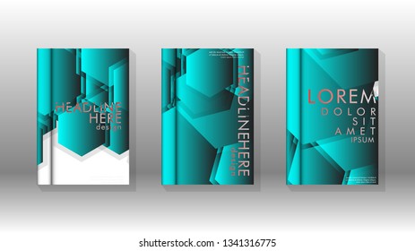 Abstract vector layout background. For brochures, annual, magazine, vector templates etc. Modern design of hexagon patterns in eps 10