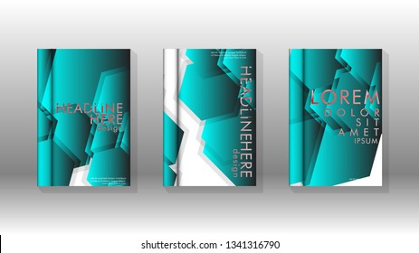 Abstract vector layout background. For brochures, annual, magazine, vector templates etc. Modern design of hexagon patterns in eps 10