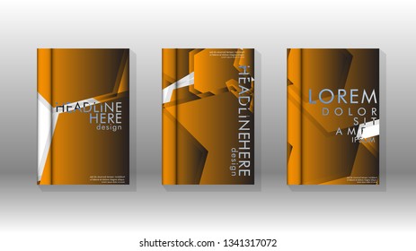 Abstract vector layout background. For brochures, annual, magazine, vector templates etc. Modern design of hexagon patterns in eps 10