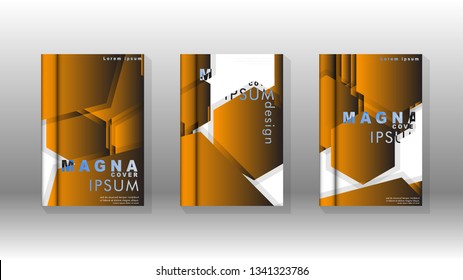Abstract vector layout background. For brochures, annual, magazine, vector templates etc. Modern design of hexagon patterns in eps 10