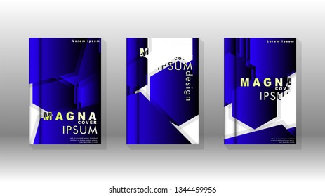 Abstract vector layout background. For brochures, annual, magazine, vector templates etc. Modern design of hexagon patterns in eps 10