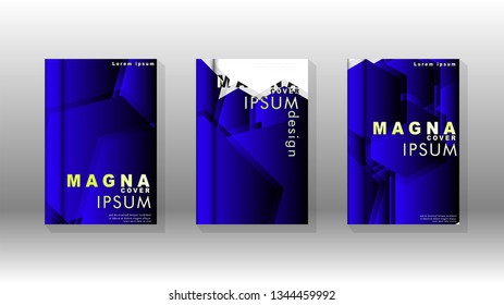 Abstract vector layout background. For brochures, annual, magazine, vector templates etc. Modern design of hexagon patterns in eps 10