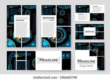 Abstract vector layout background set. For art template design, list, front page, mockup brochure theme style, banner, idea, cover, booklet, print, flyer, book, blank, card, ad, sign, sheet, a4.