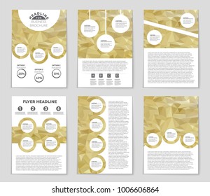 Abstract vector layout background set. For art template design, list, front page, mockup brochure theme style, banner, idea, cover, booklet, print, flyer, book, blank, card, ad, sign, sheet, a4
