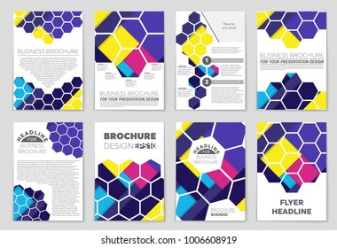 Abstract vector layout background set. For art template design, list, front page, mockup brochure theme style, banner, idea, cover, booklet, print, flyer, book, blank, card, ad, sign, sheet,, a4.