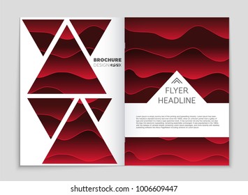 Abstract vector layout background set. For art template design, list, front page, mockup brochure theme style, banner, idea, cover, booklet, print, flyer, book, blank, card, ad, sign, sheet, a4.