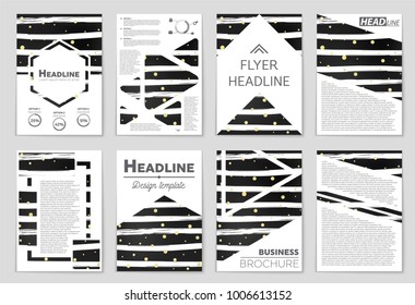 Abstract vector layout background set. For art template design, list, front page, mockup brochure theme style, banner, idea, cover, booklet, print, flyer, book, blank, card, ad, sign, sheet, a4