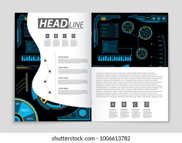 Abstract vector layout background set. For art template design, list, front page, mockup brochure theme style, banner, idea, cover, booklet, print, flyer, book, blank, card, ad, sign, sheet, a4.