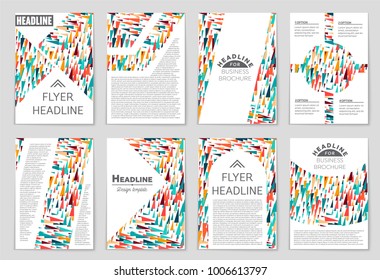 Abstract vector layout background set. For art template design, list, front page, mockup brochure theme style, banner, idea, cover, booklet, print, flyer, book, blank, card, ad, sign, sheet, a4