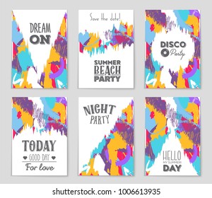 Abstract vector layout background set. For art template design, list, front page, mockup brochure theme style, banner, idea, cover, booklet, print, flyer, book, blank, card, ad, sign, sheet, a4