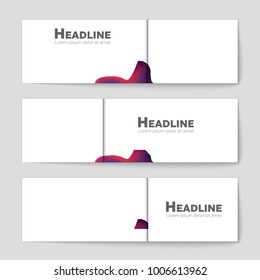 Abstract vector layout background set. For art template design, list, front page, mockup brochure theme style, banner, idea, cover, booklet, print, flyer, book, blank, card, ad, sign, sheet, a4