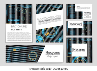 Abstract vector layout background set. For art template design, list, front page, mockup brochure theme style, banner, idea, cover, booklet, print, flyer, book, blank, card, ad, sign, sheet, a4.