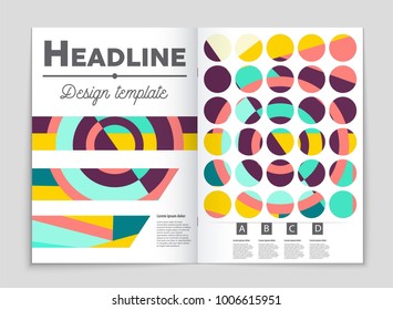 Abstract vector layout background set. For art template design, list, front page, mockup brochure theme style, banner, idea, cover, booklet, print, flyer, book, blank, card, ad, sign, sheet, a4