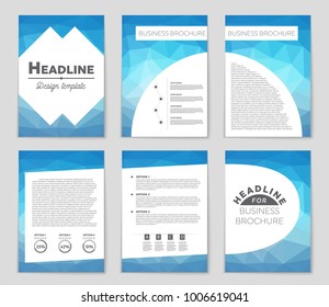 Abstract vector layout background set. For art template design, list, front page, mockup brochure theme style, banner, idea, cover, booklet, print, flyer, book, blank, card, ad, sign, sheet, a4