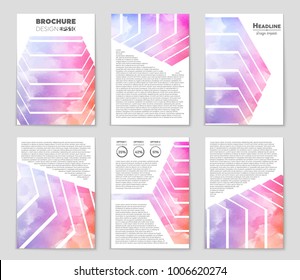 Abstract vector layout background set. For art template design, list, front page, mockup brochure theme style, banner, idea, cover, booklet, print, flyer, book, blank, card, ad, sign, sheet, a4