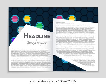 Abstract vector layout background set. For art template design, list, front page, mockup brochure theme style, banner, idea, cover, booklet, print, flyer, book, blank, card, ad, sign, sheet, a4.