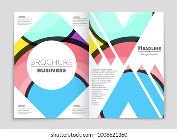 Abstract vector layout background set. For art template design, list, front page, mockup brochure theme style, banner, idea, cover, booklet, print, flyer, book, blank, card, ad, sign, sheet,, a4.