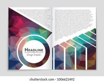 Abstract vector layout background set. For art template design, list, front page, mockup brochure theme style, banner, idea, cover, booklet, print, flyer, book, blank, card, ad, sign, sheet, a4