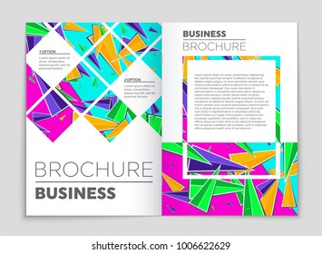 Abstract vector layout background set. For art template design, list, front page, mockup brochure theme style, banner, idea, cover, booklet, print, flyer, book, blank, card, ad, sign, sheet, a4.