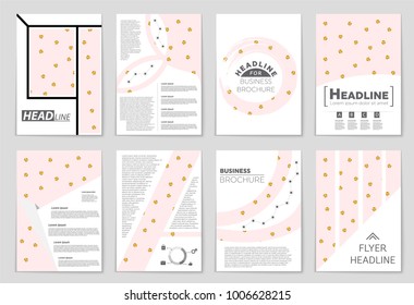 Abstract vector layout background set. For art template design, list, front page, mockup brochure theme style, banner, idea, cover, booklet, print, flyer, book, blank, card, ad, sign, sheet, a4