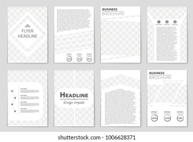 Abstract vector layout background set. For art template design, list, front page, mockup brochure theme style, banner, idea, cover, booklet, print, flyer, book, blank, card, ad, sign, sheet, a4