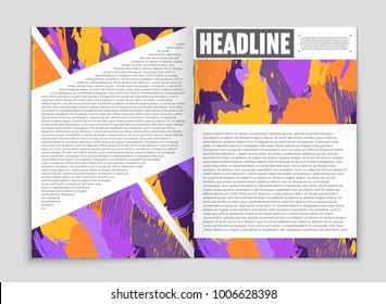 Abstract vector layout background set. For art template design, list, front page, mockup brochure theme style, banner, idea, cover, booklet, print, flyer, book, blank, card, ad, sign, sheet, a4