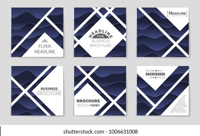 Abstract vector layout background set. For art template design, list, front page, mockup brochure theme style, banner, idea, cover, booklet, print, flyer, book, blank, card, ad, sign, sheet, a4.